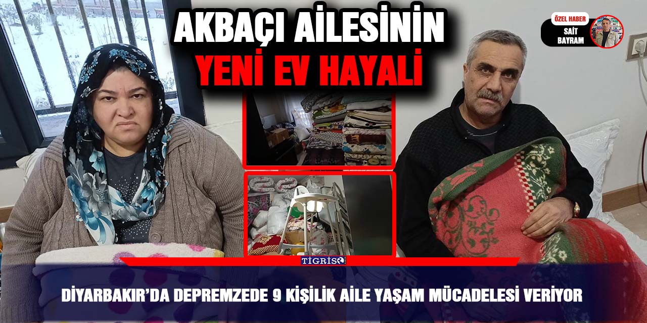 VİDEO - Diyarbakır’da Depremzede 9 kişilik aile yaşam mücadelesi veriyor