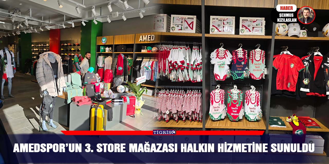 Amedspor’un 3. Store mağazası halkın hizmetine sunuldu