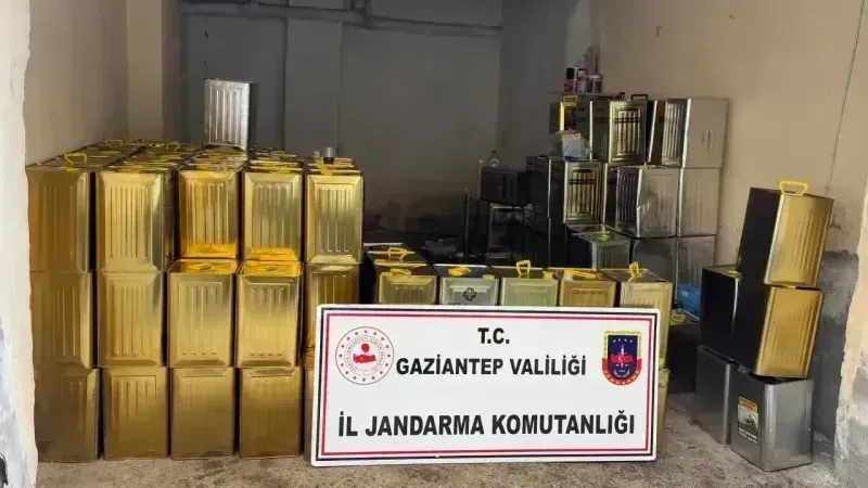 3 bin 850 litre sahte zeytinyağı ele geçirildi