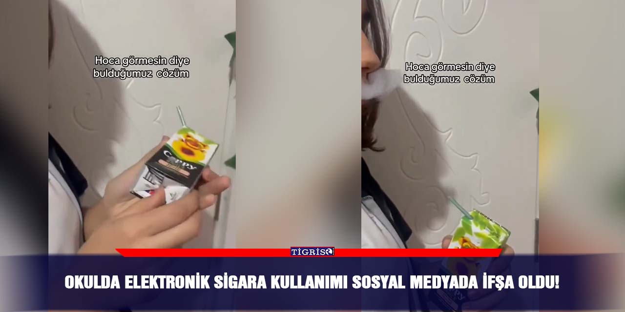 Okulda Elektronik Sigara Kullanımı Sosyal Medyada İfşa Oldu!