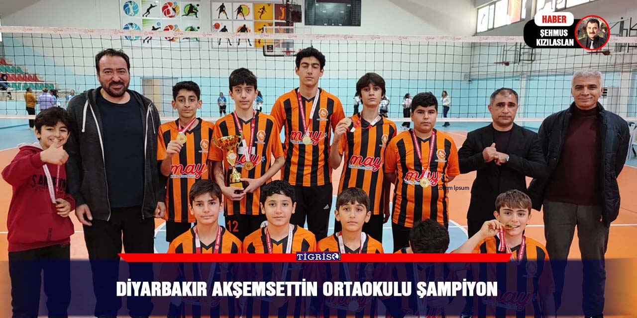 Diyarbakır Akşemsettin Ortaokulu şampiyon