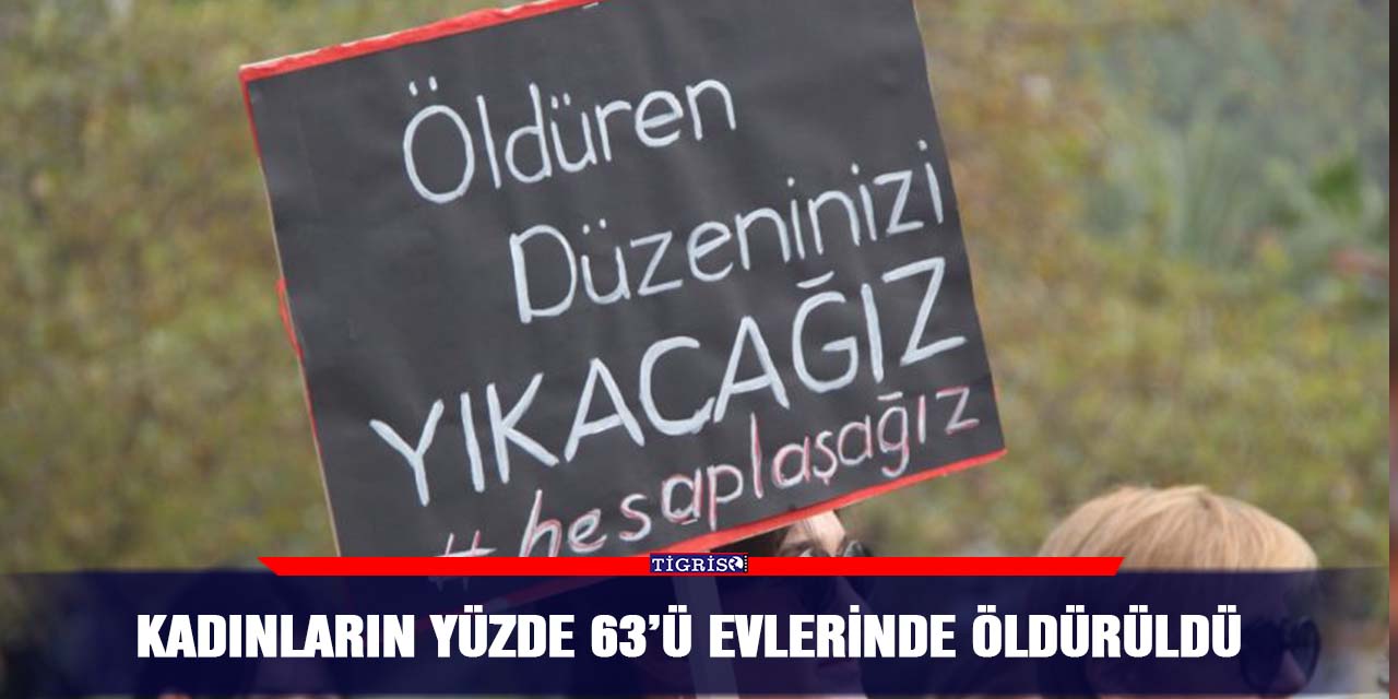 Kadınların yüzde 63’ü evlerinde öldürüldü