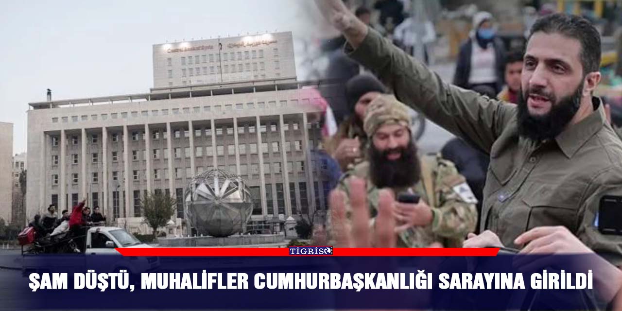 Şam düştü, muhalifler Cumhurbaşkanlığı sarayına girildi