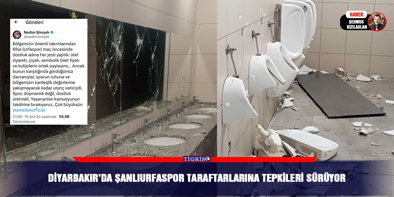 Diyarbakır’da Şanlıurfaspor taraftarlarına tepkileri sürüyor