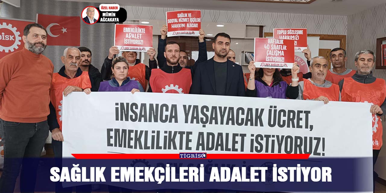 Sağlık emekçileri adalet istiyor