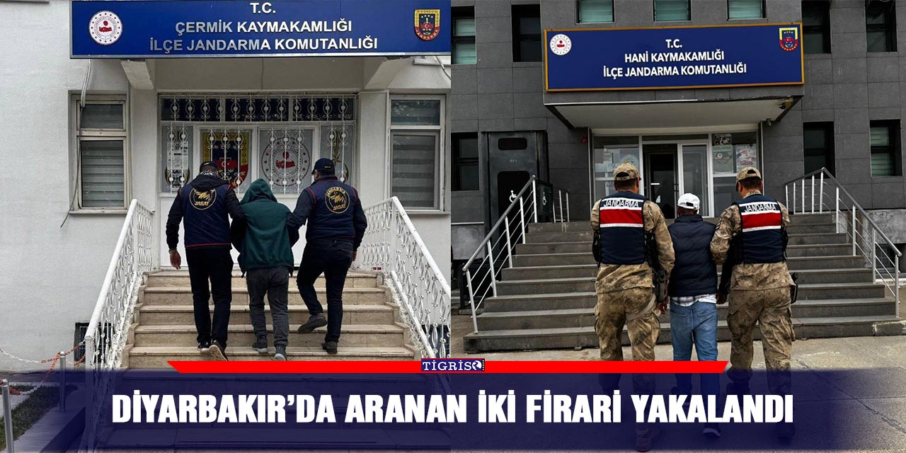 Diyarbakır’da aranan iki firari yakalandı