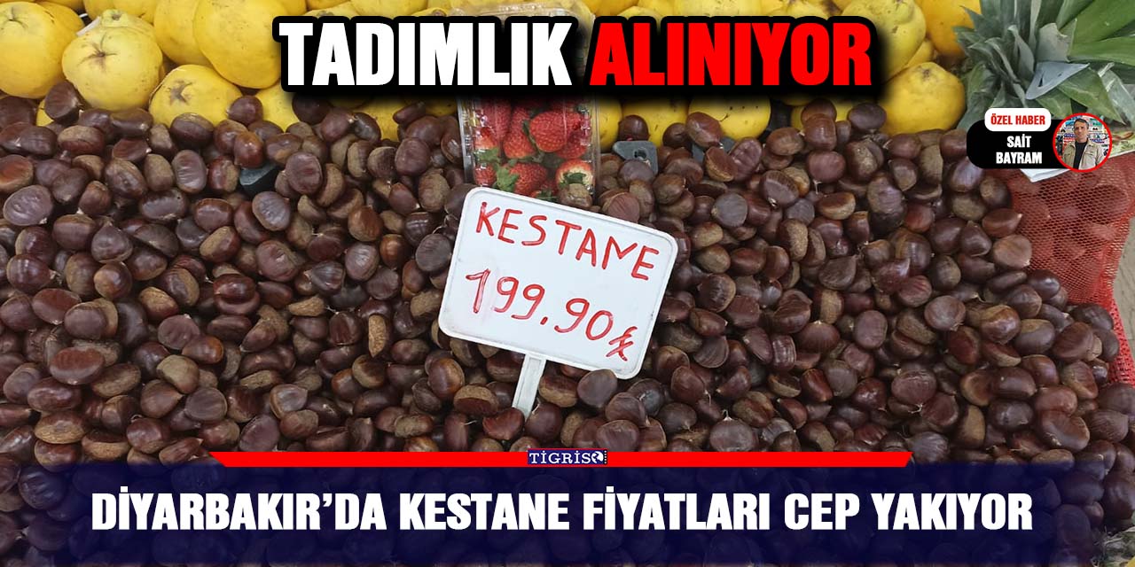 Diyarbakır’da kestane fiyatları cep yakıyor