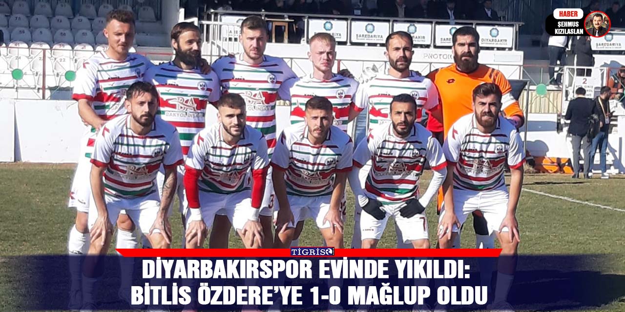 Diyarbakırspor Evinde Yıkıldı: Bitlis Özdere’ye 1-0 Mağlup Oldu