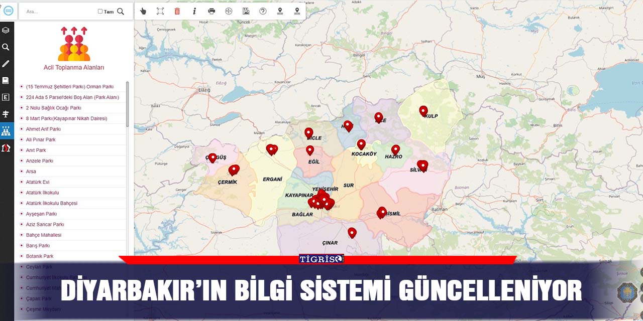 Diyarbakır’ın Bilgi Sistemi güncelleniyor