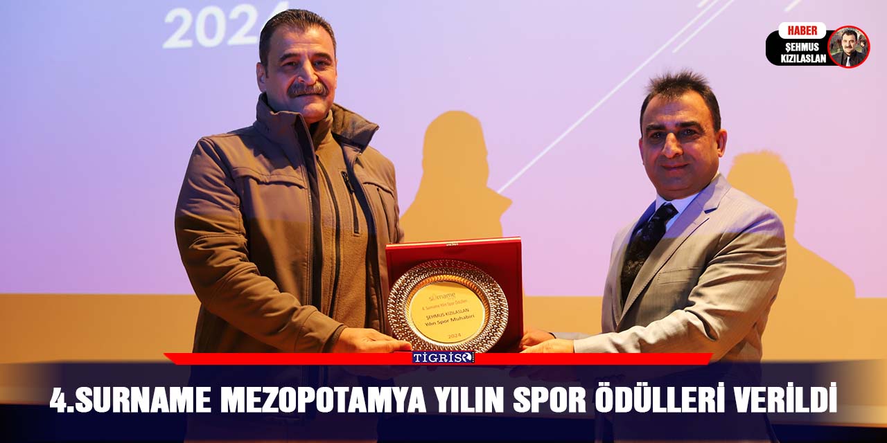 4.Surname Mezopotamya yılın spor ödülleri verildi