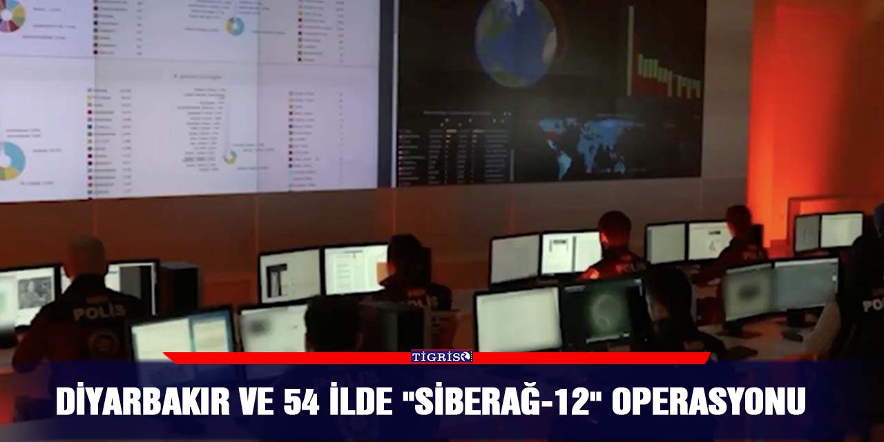 Diyarbakır ve 54 İlde "Siberağ-12" operasyonu