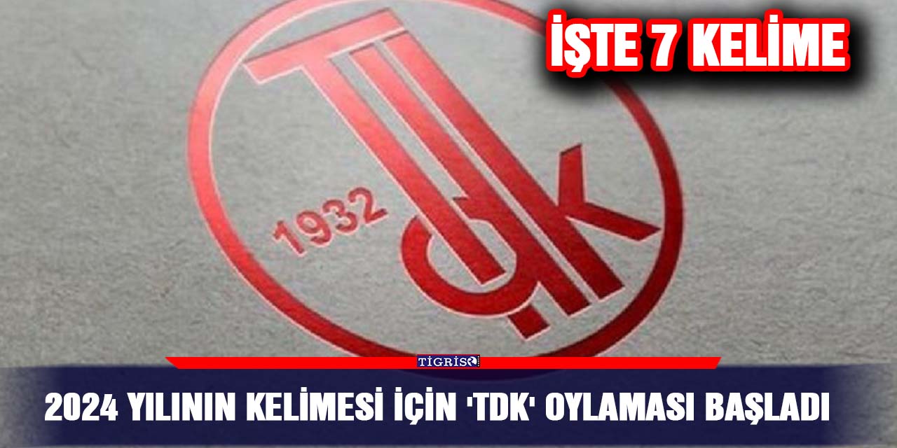 2024 yılının kelimesi için 'TDK' oylaması başladı