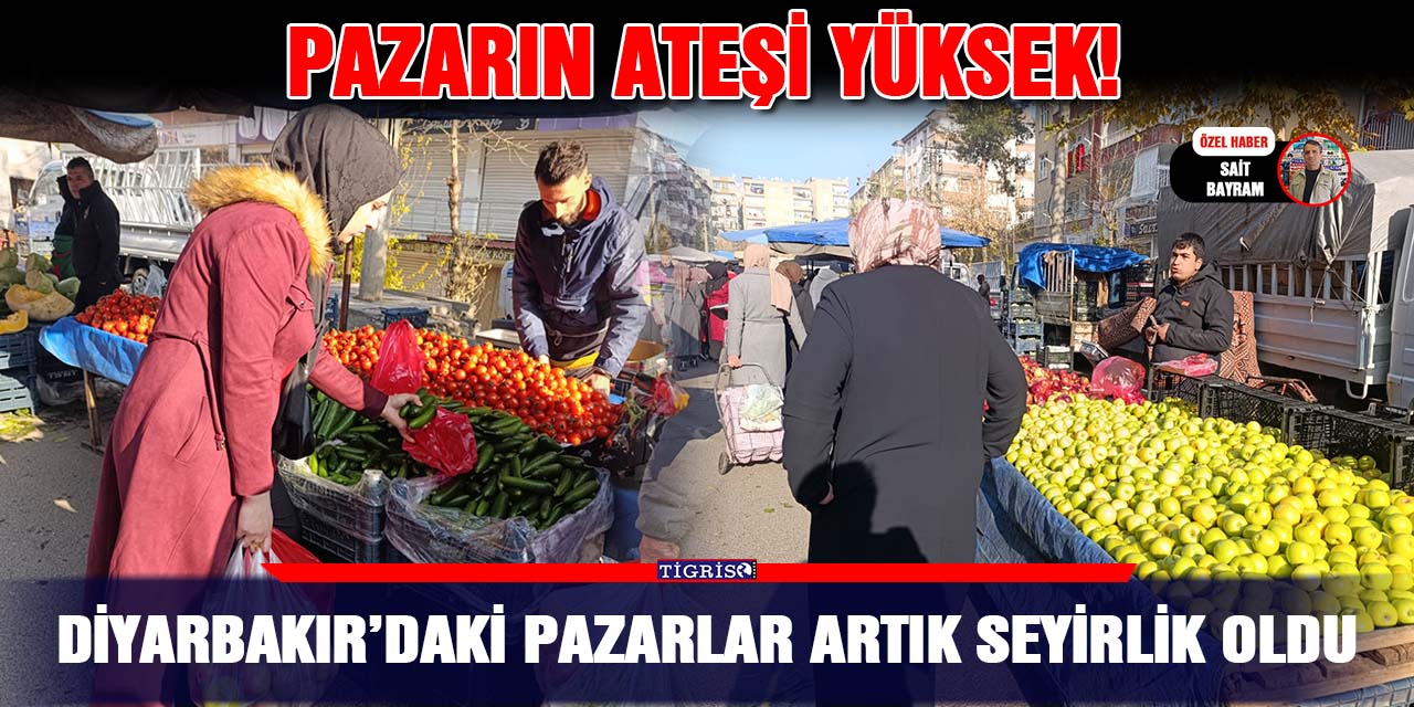 VİDEO - Diyarbakır’daki pazarlar artık seyirlik oldu