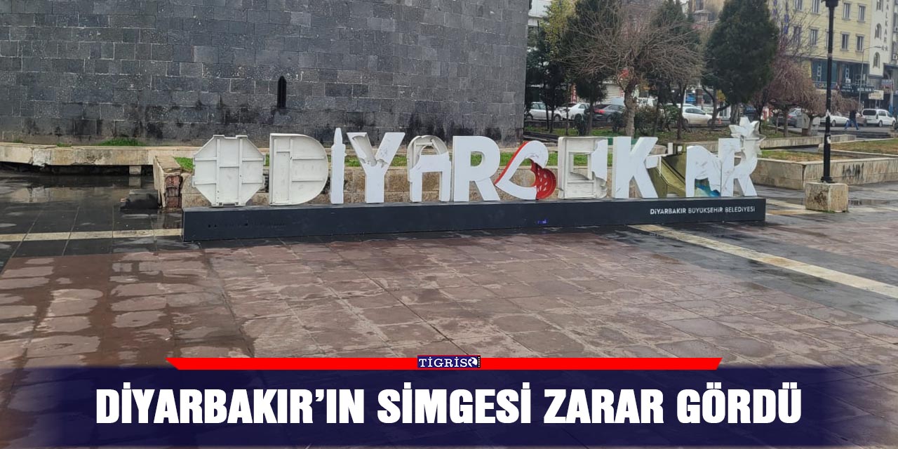 Diyarbakır’ın simgesi zarar gördü