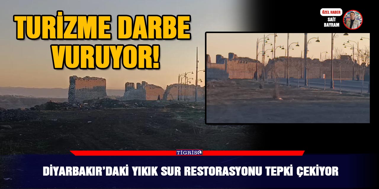 Diyarbakır’daki yıkık Sur restorasyonu tepki çekiyor