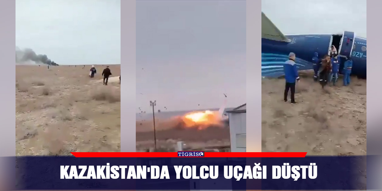 VİDEO - Kazakistan'da yolcu uçağı düştü