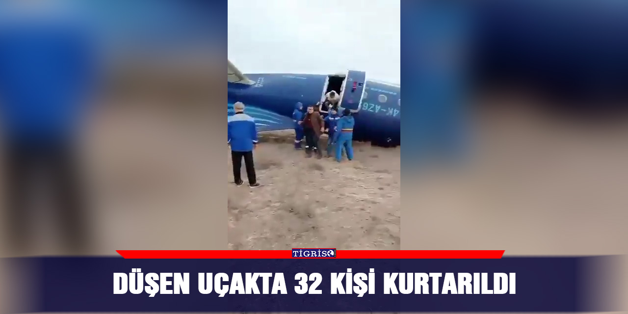 Düşen uçakta 32 kişi kurtarıldı