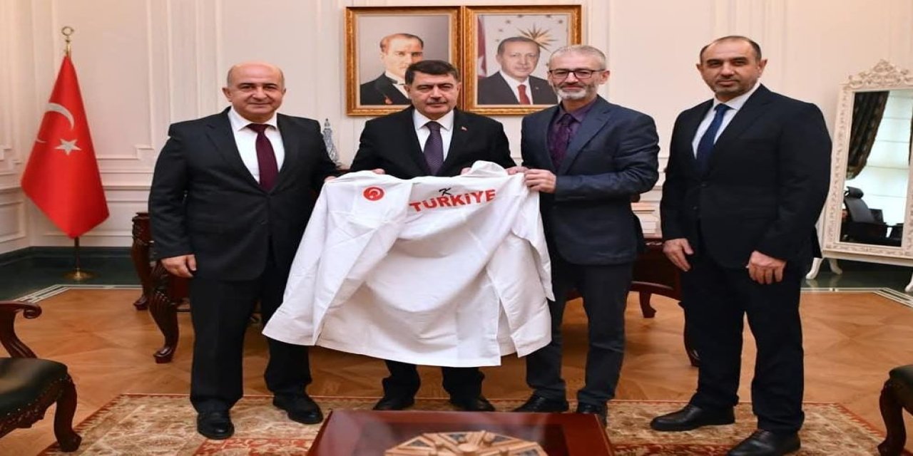 Karate Federasyonu Ankara Valisi'ni ziyaret etti