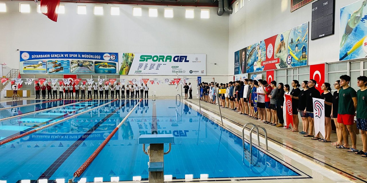 Diyarbakır okul sporları gençler yüzme müsabakaları tamamlandı