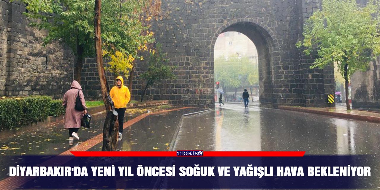 Diyarbakır'da yeni yıl öncesi soğuk ve yağışlı hava bekleniyor