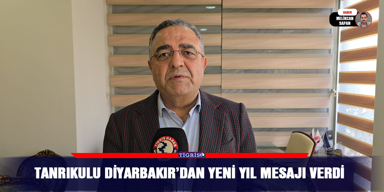 Tanrıkulu Diyarbakır’dan yeni yıl mesajı verdi