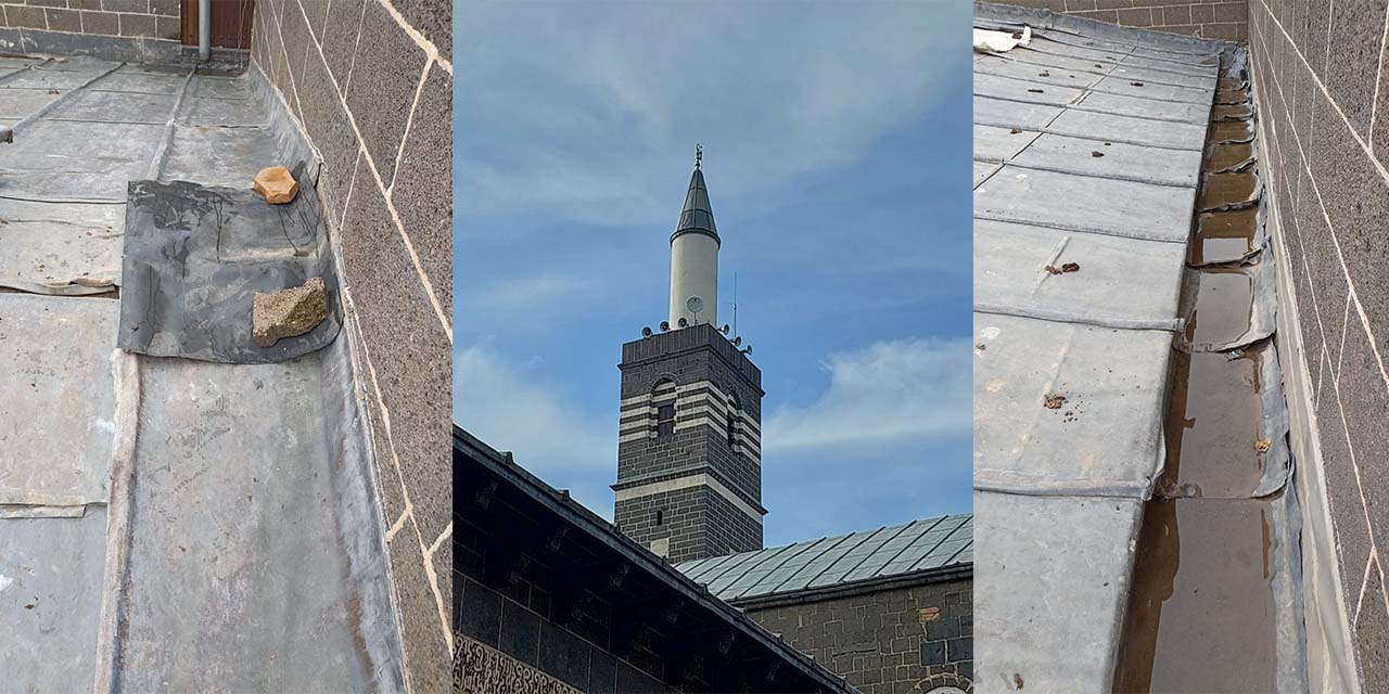 Diyarbakır Tarihi Ulu Camii’ne büyük darbe