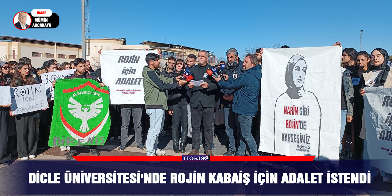 VİDEO - Dicle Üniversitesi'nde Rojin Kabaiş için adalet istendi