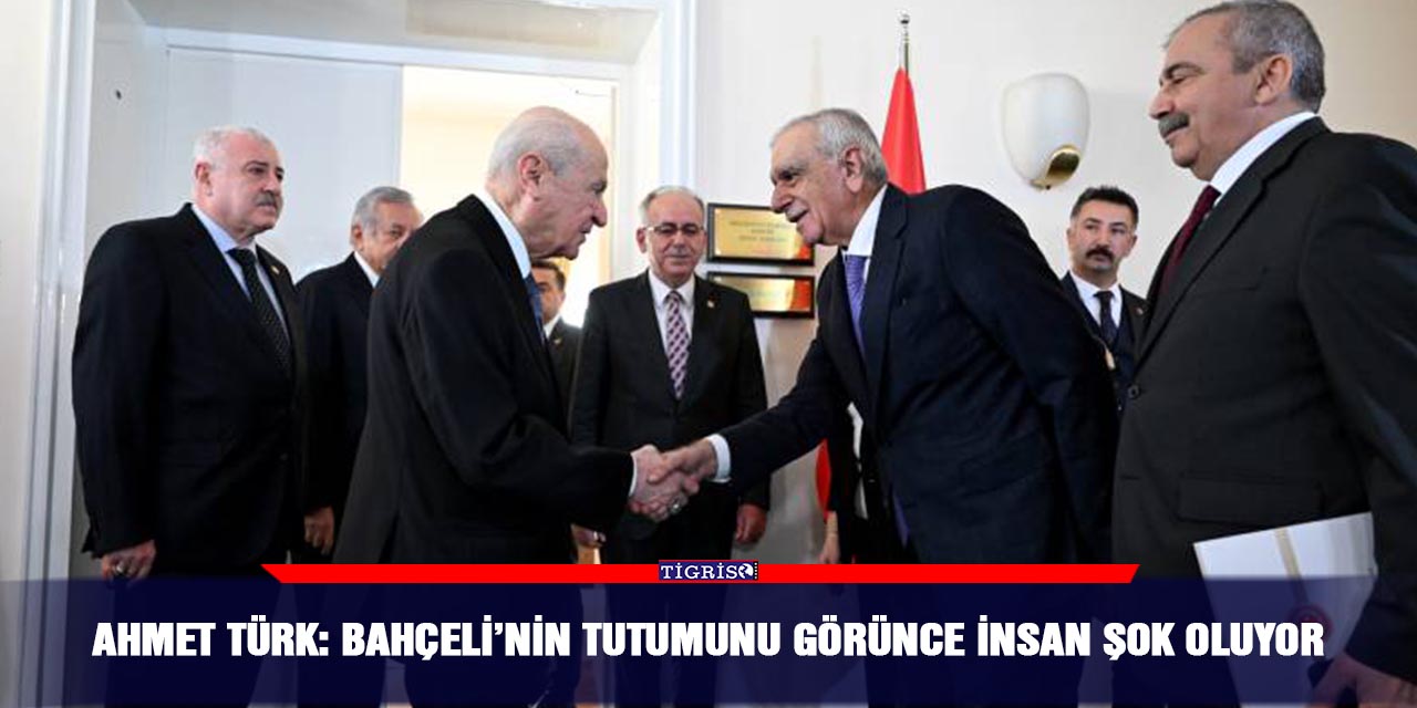 Ahmet Türk: Bahçeli’nin tutumunu görünce insan şok oluyor