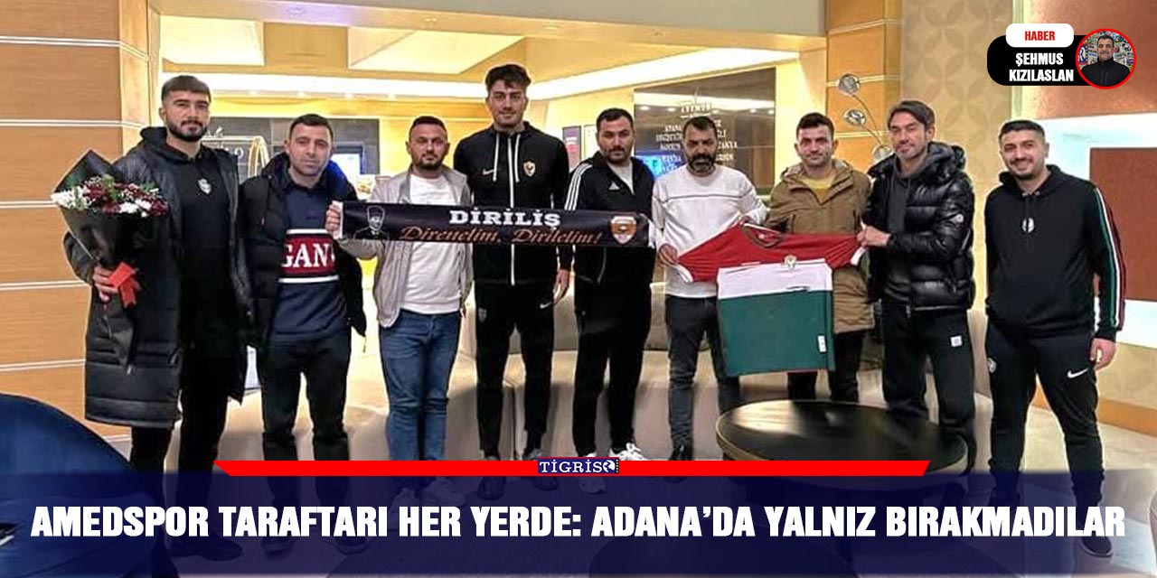 Amedspor taraftarı her yerde: Adana’da yalnız bırakmadılar