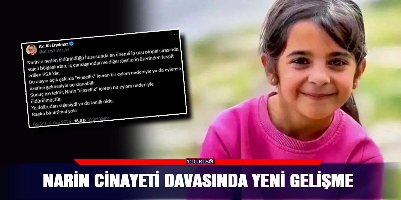 Narin cinayeti davasında yeni gelişme