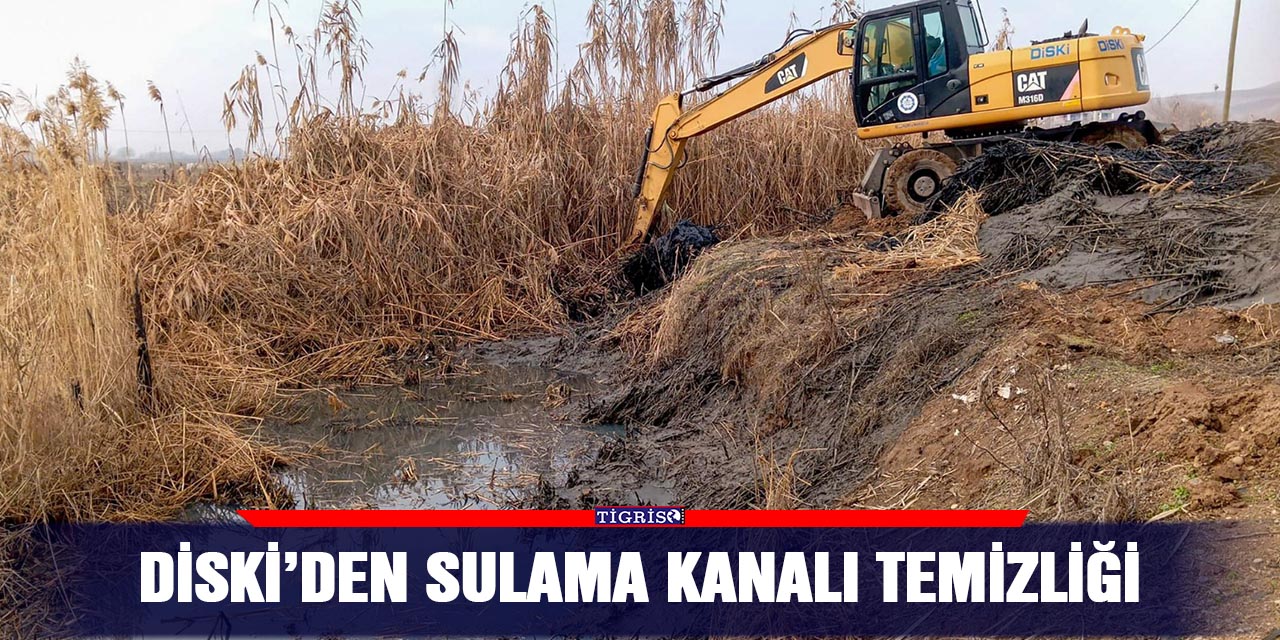 DİSKİ’den sulama kanalı temizliği