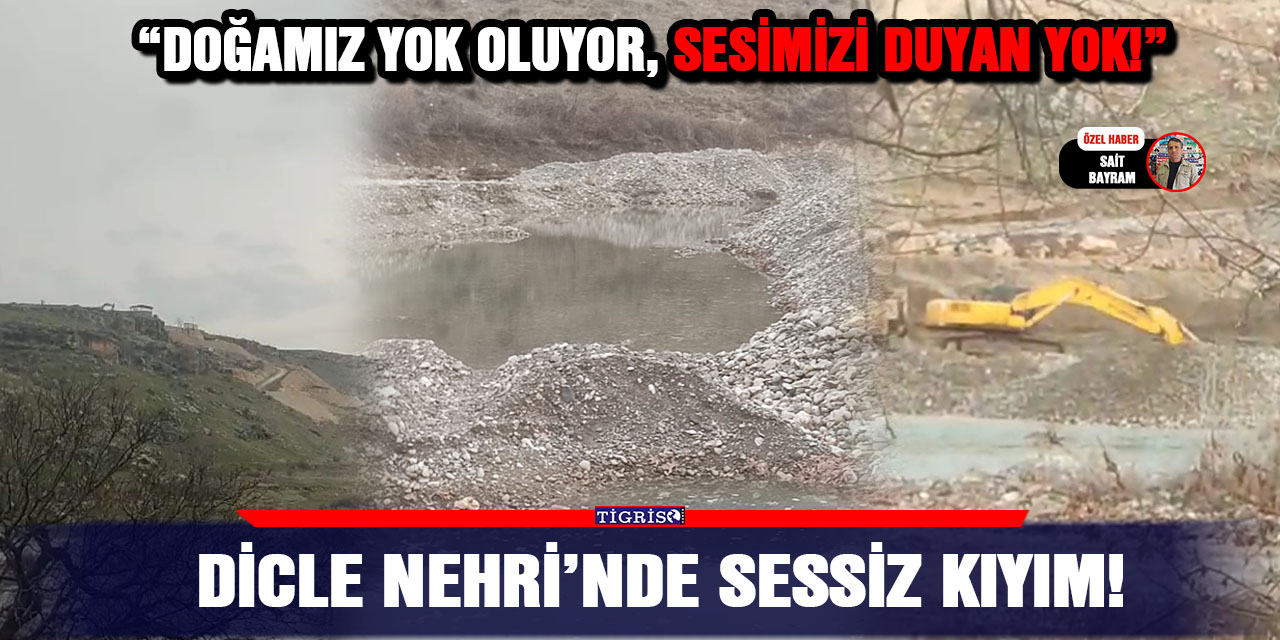 VİDEO - Dicle Nehri’nde sessiz kıyım!