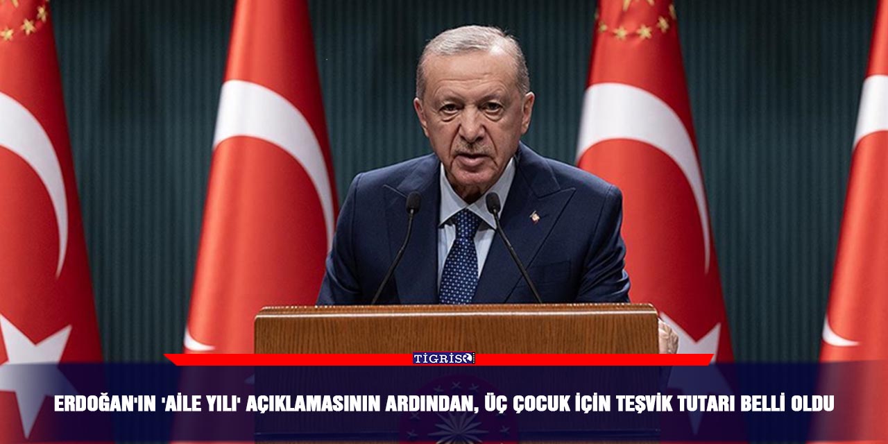 Erdoğan'ın 'Aile Yılı' açıklamasının ardından, üç çocuk için teşvik tutarı belli oldu