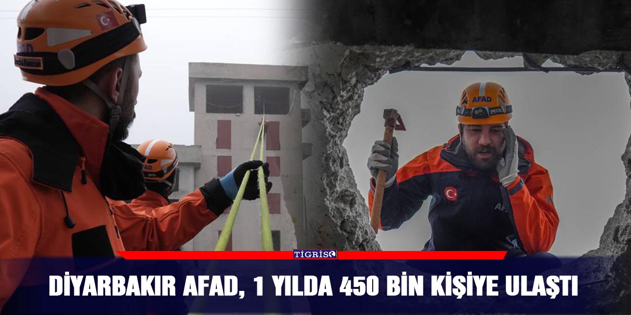 Diyarbakır AFAD, 1 yılda 450 bin kişiye ulaştı