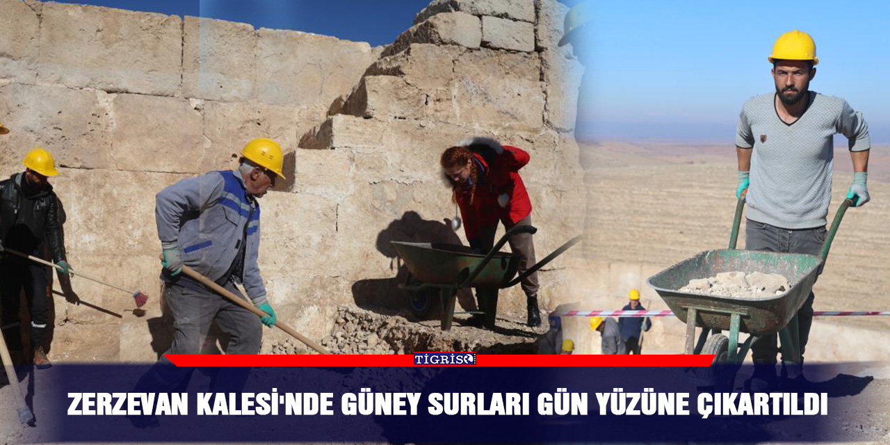 Zerzevan Kalesi'nde Güney surları gün yüzüne çıkartıldı