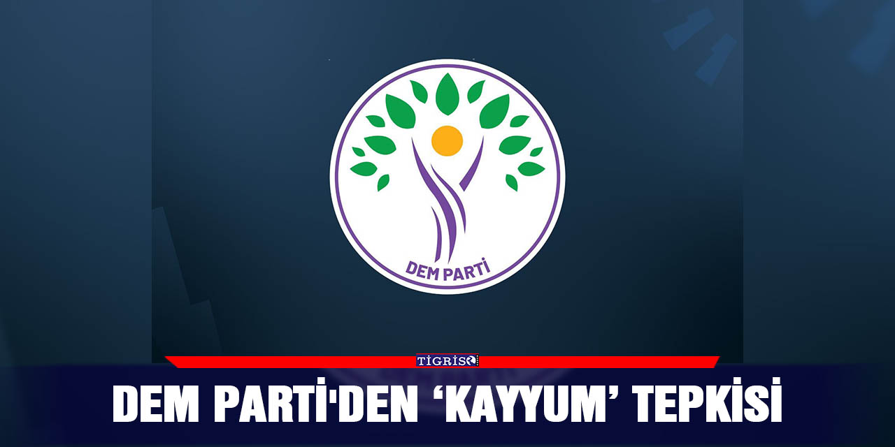 DEM Parti'den ‘kayyum’ tepkisi