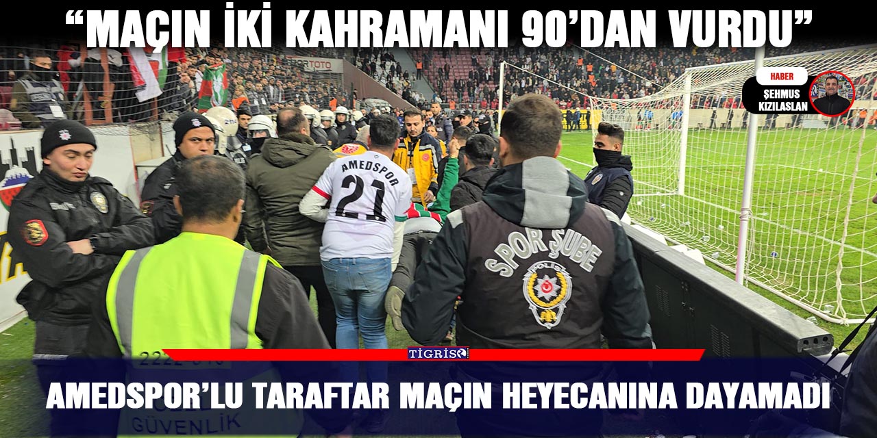 Amedsporlu taraftar maçın heyecanına dayamadı