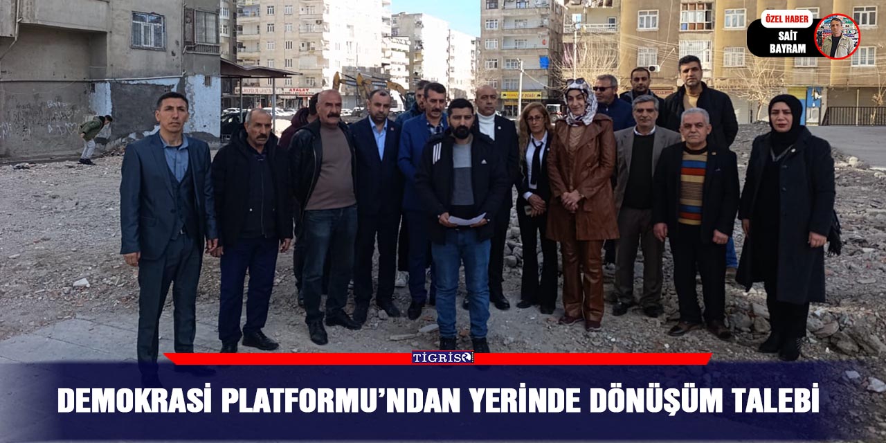 VİDEO - Demokrasi Platformu’ndan yerinde dönüşüm talebi