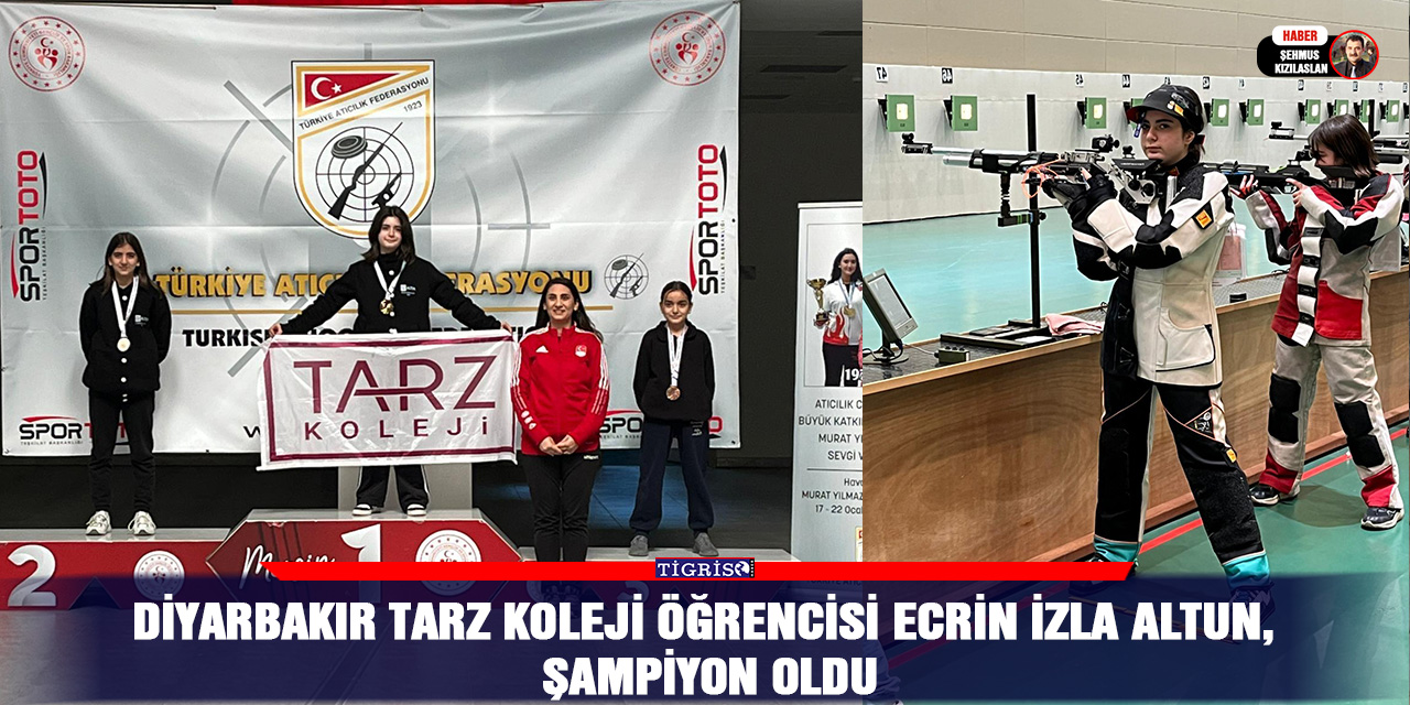 Diyarbakır Tarz Koleji öğrencisi Ecrin İzla Altun, şampiyon oldu