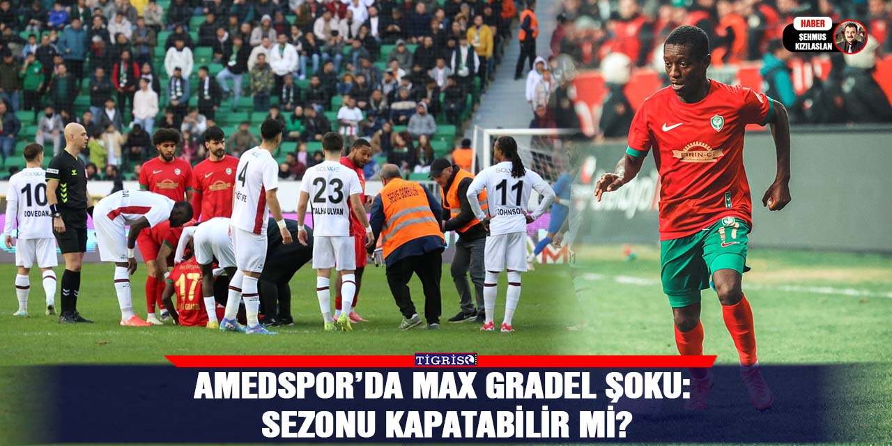 Amedspor’da Max Gradel Şoku: Sezonu kapatabilir mi?