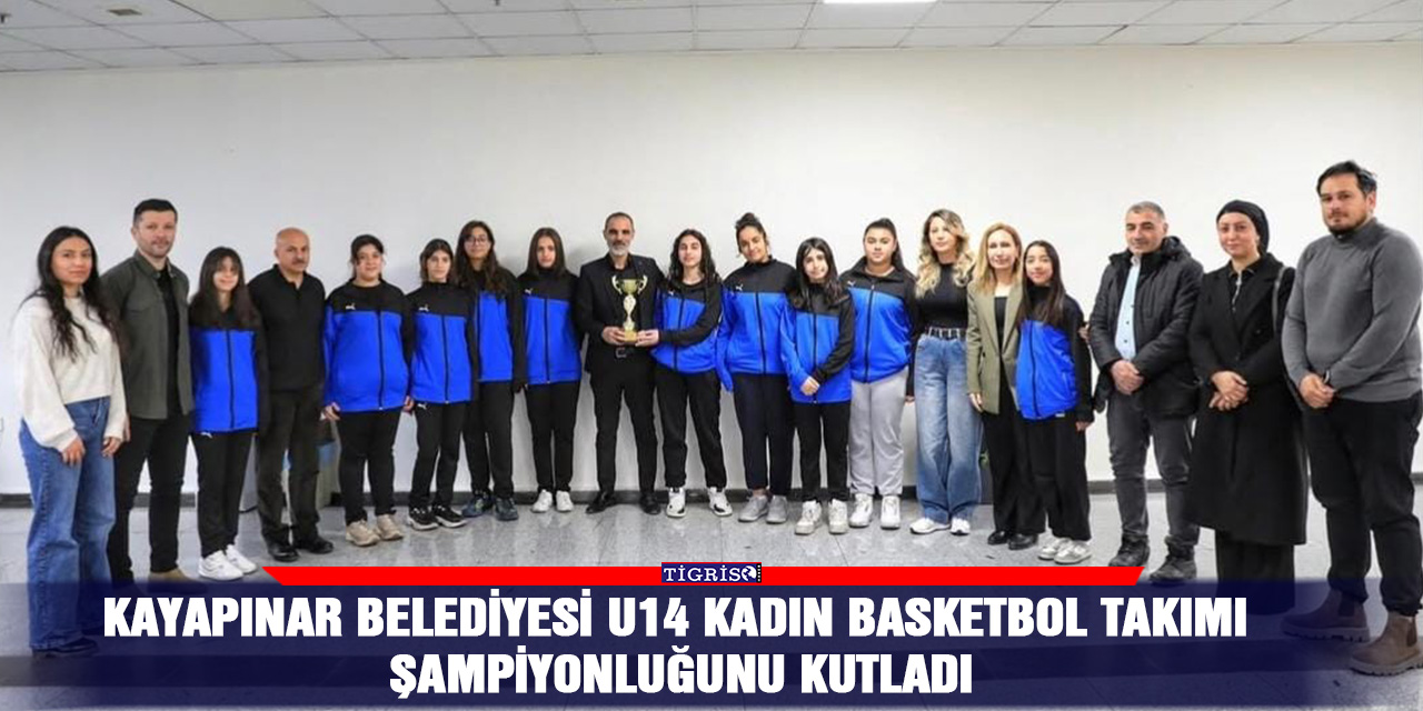 Kayapınar Belediyesi U14 kadın basketbol takımı şampiyonluğunu kutladı