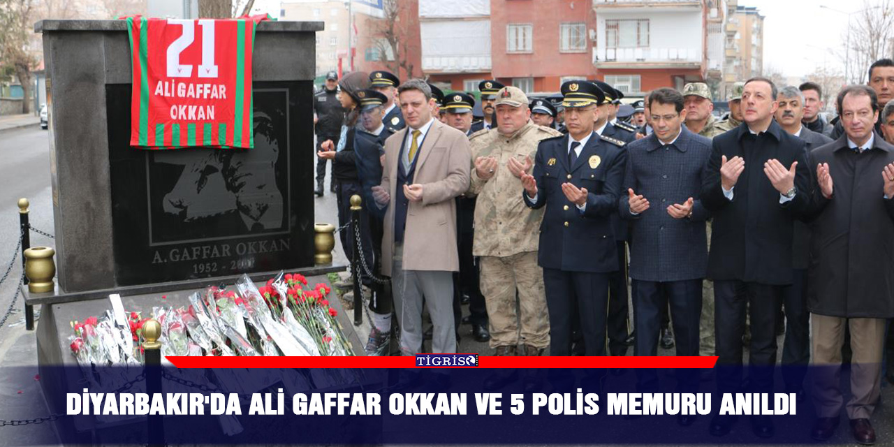 VİDEO - Diyarbakır'da Ali Gaffar Okkan ve 5 polis memuru anıldı