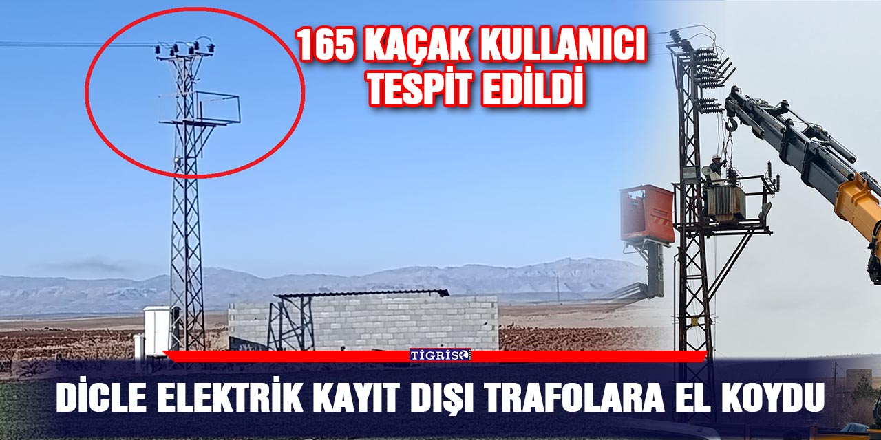 Dicle Elektrik kayıt dışı trafolara el koydu