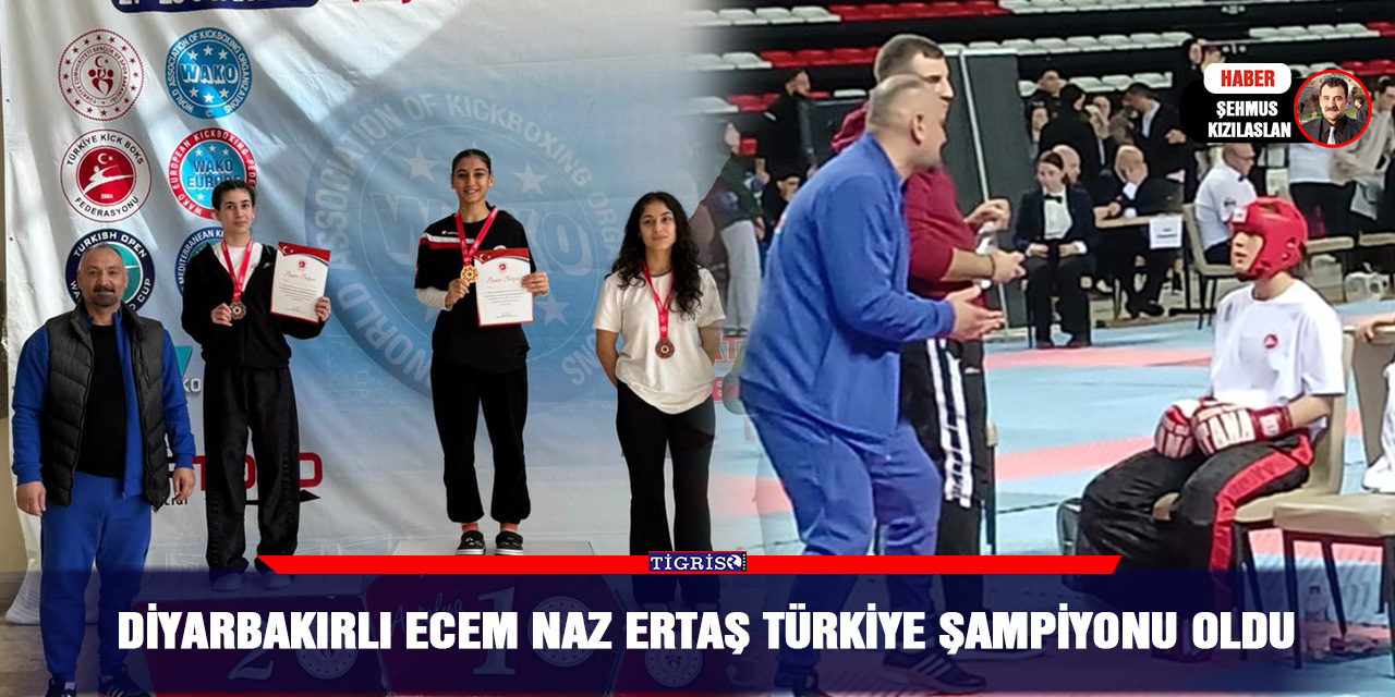 Diyarbakırlı Ecem Naz Ertaş Türkiye Şampiyonu Oldu