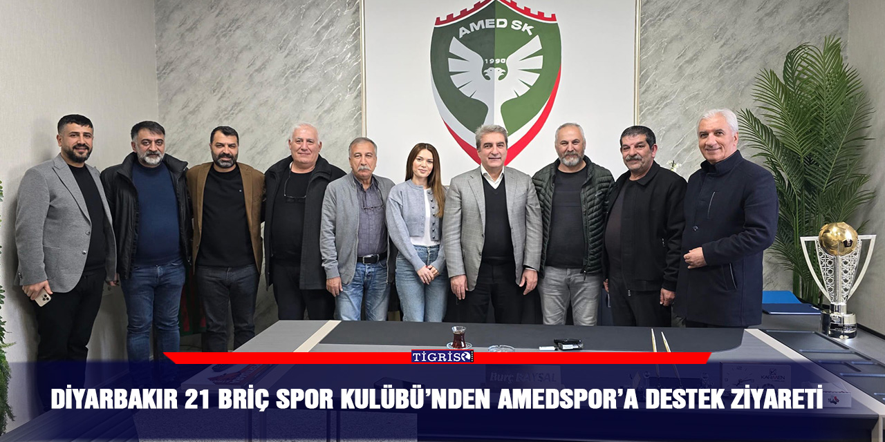 Diyarbakır 21 Briç Spor Kulübü’nden Amedspor’a Destek Ziyareti