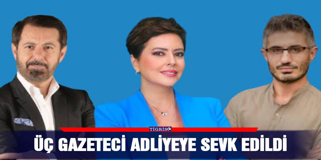 Üç gazeteci adliyeye sevk edildi