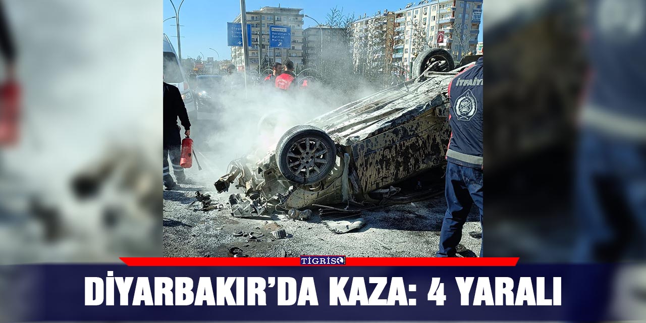 Diyarbakır’da kaza: 4 yaralı