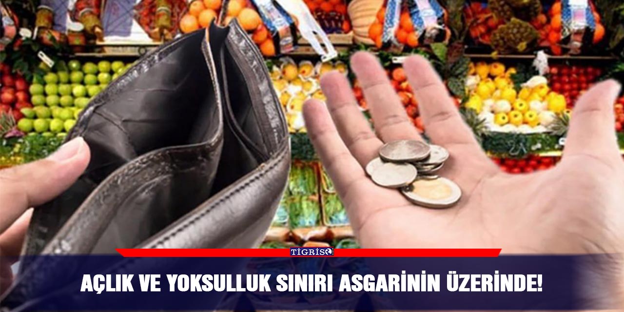 Açlık ve yoksulluk sınırı asgarinin üzerinde!