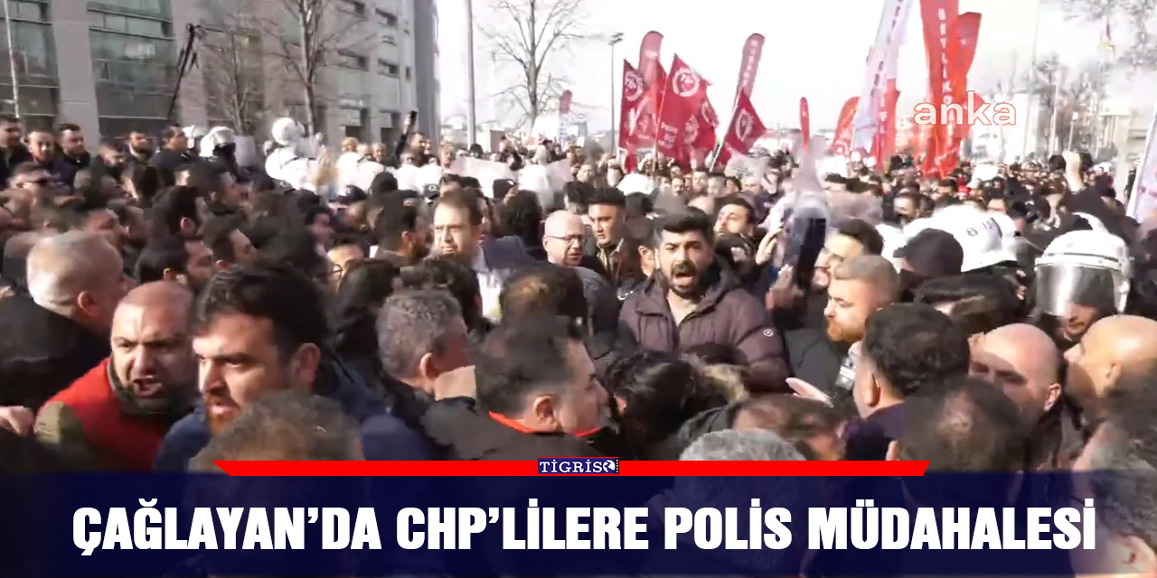 VİDEO - Çağlayan’da CHP’lilere polis müdahalesi