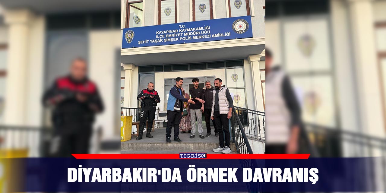 Diyarbakır'da örnek davranış